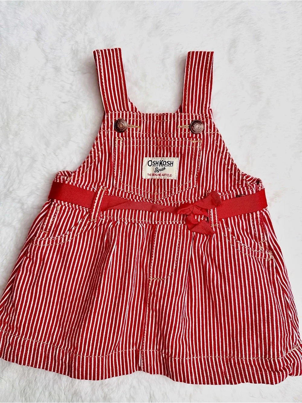 Oshkosh Baby Girls Denim Striped Dress